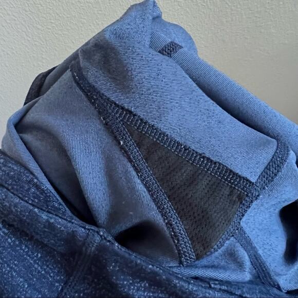 Athleta Blue Printed Activewear Workout Athleisure Pants Leggings Tights Medium - Picture 10 of 10